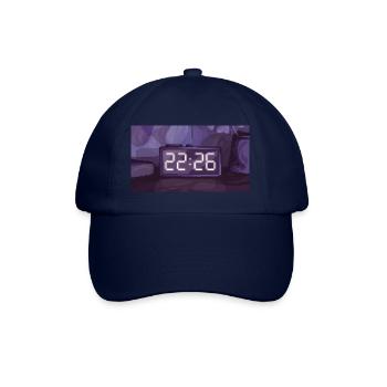 Pixel Art Time – 22:26 - Baseball Cap - blue/blue - Front