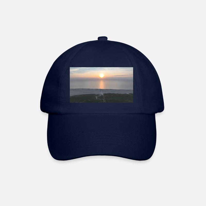 Sonnenuntergang - Sankt Peter Ording - Baseballkappe - Blau/Blau