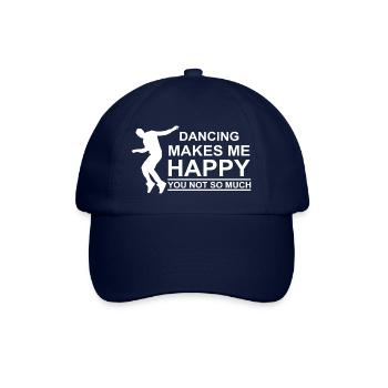 Dancing Dance Music - Baseballkappe - Blau/Blau - Vorne