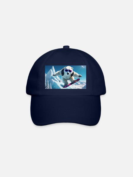 fliegender Eisbär - Baseballkappe - Blau/Blau