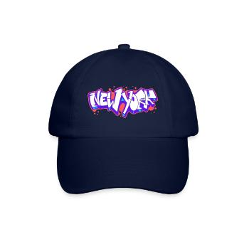 Graffiti horizontal de New York 1 - Casquette classique - bleu/bleu - Devant