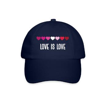 LGBT Pride Month - Love is Love (Lesbian) - Baseball Cap - blue/blue - Front