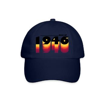 Millésime Célébrant 1946 - 79 ans d’indémodabilité - Casquette classique - bleu/bleu - Devant