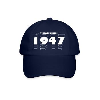 Best of 1947 - Feiern Sie 78 Jahre mit Vintage - Baseballkappe - Blau/Blau - Vorne