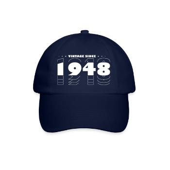 Best of 1948 - Feiern Sie 77 Jahre Vintage - Baseballkappe - Blau/Blau - Vorne