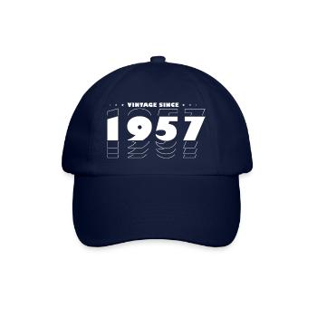 Best of 1957 - Feiern Sie 68 Jahre mit Vintage - Baseballkappe - Blau/Blau - Vorne