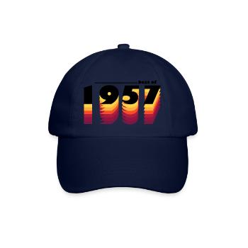 Best of 1957 - Feiern Sie 68 Jahre mit Vintage - Baseballkappe - Blau/Blau - Vorne