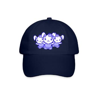 3 Bunnies Girls Pretty Girls Women Bunny Small - Baseball Cap - blue/blue - Front