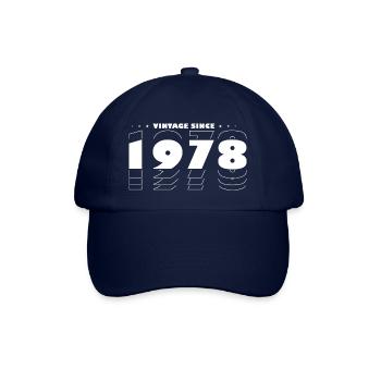 Le meilleur de 1978 - Fêtez 47 ans de millésime - Casquette classique - bleu/bleu - Devant