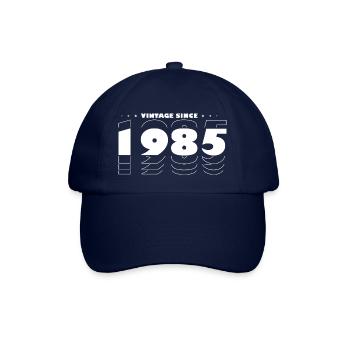 Fièrement célébrant 1985 - Millésime 40 ans - Casquette classique - bleu/bleu - Devant