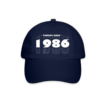 Millésime Célébrant 1986 - 39 ANS D’INDÉMODABILITÉ - Casquette classique - bleu/bleu - Devant