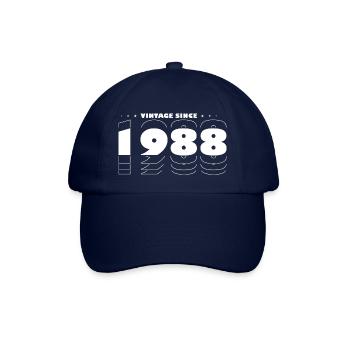 Best of 1988 - Feiern Sie 37 Jahre Vintage - Baseballkappe - Blau/Blau - Vorne