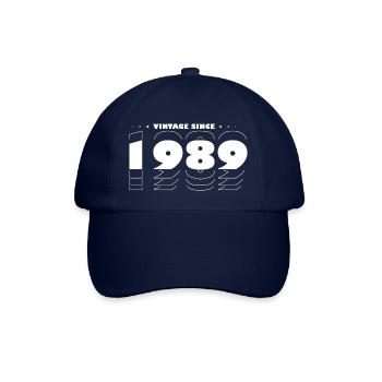 Vintage Retro Best of 1989, zur Feier des 36-jährigen Bestehens - Baseballkappe - Blau/Blau - Vorne