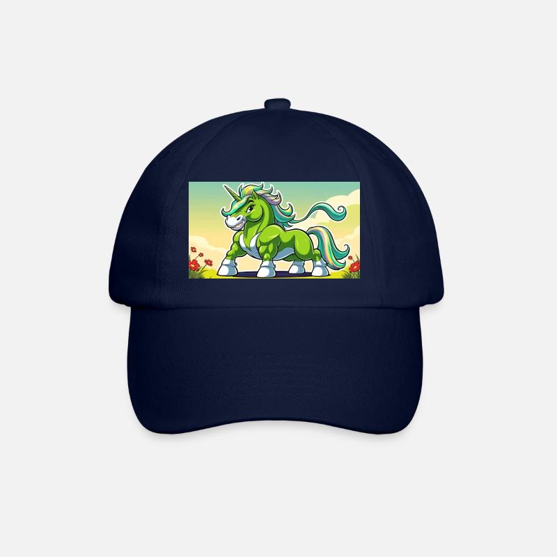 The Green Runner Unicorn - Baseballkappe - Blau/Blau