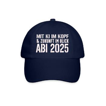 Abi KI 2025 - Baseballkappe - Blau/Blau - Vorne