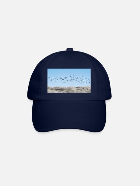 Über den Wolken Vögel - Baseballkappe - Blau/Blau