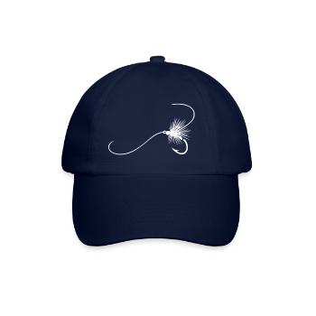 Fly Fishing Angler Gone Fishing WHITE - Baseball Cap - blue/blue - Front