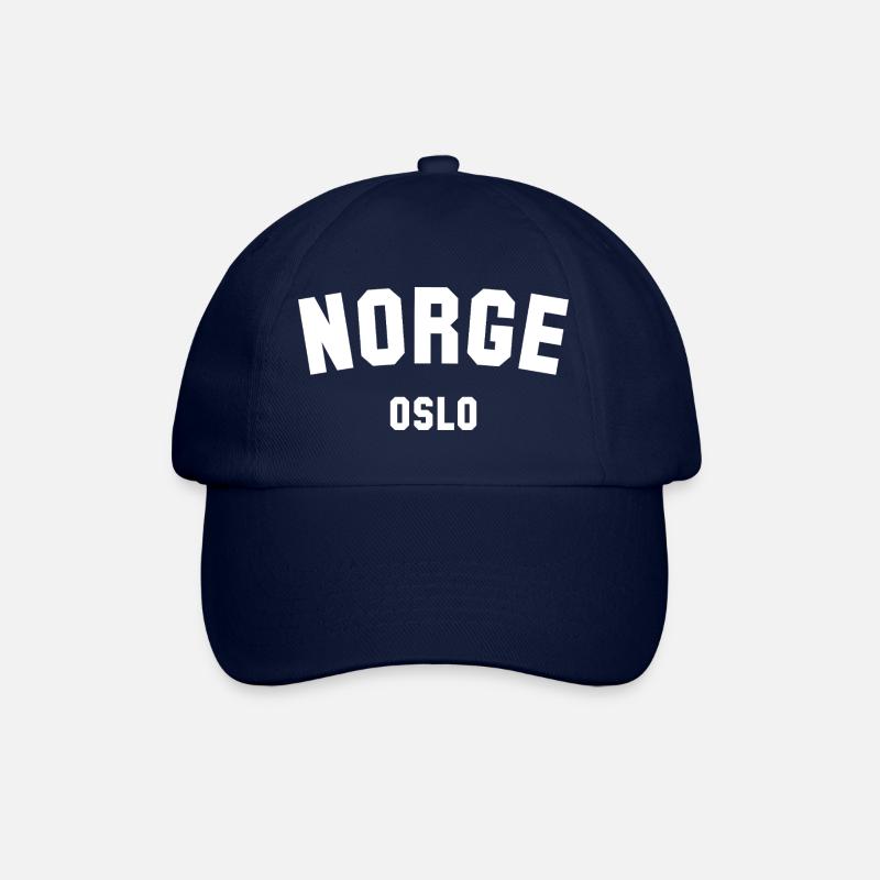 Oslo Norge Norway Norwegen - Baseballkappe - Blau/Blau