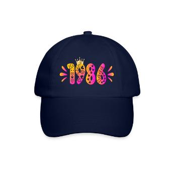 Birthday 1986 Birthday Crown - Baseball Cap - blue/blue - Front