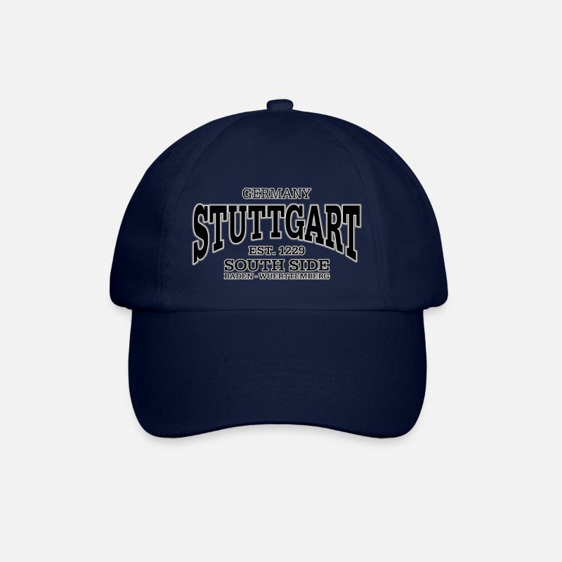 Stuttgart (black) - Baseballkappe - Blau/Blau