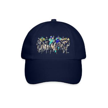 cyclists in the Tour - Baseball Cap - blue/blue - Front