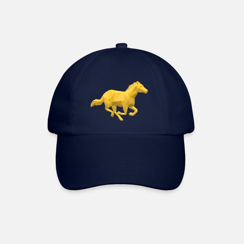 Cheval d'or - Casquette classique - bleu/bleu