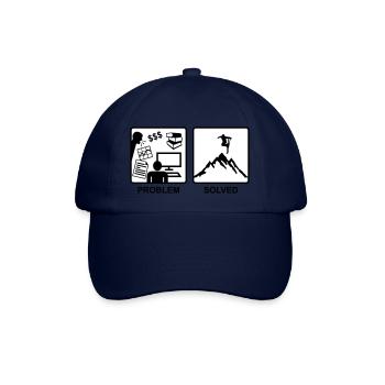 Problem Solved - Skiing - Baseball Cap - blue/blue - Front