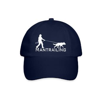 Mantrailing white - Baseball Cap - blue/blue - Front