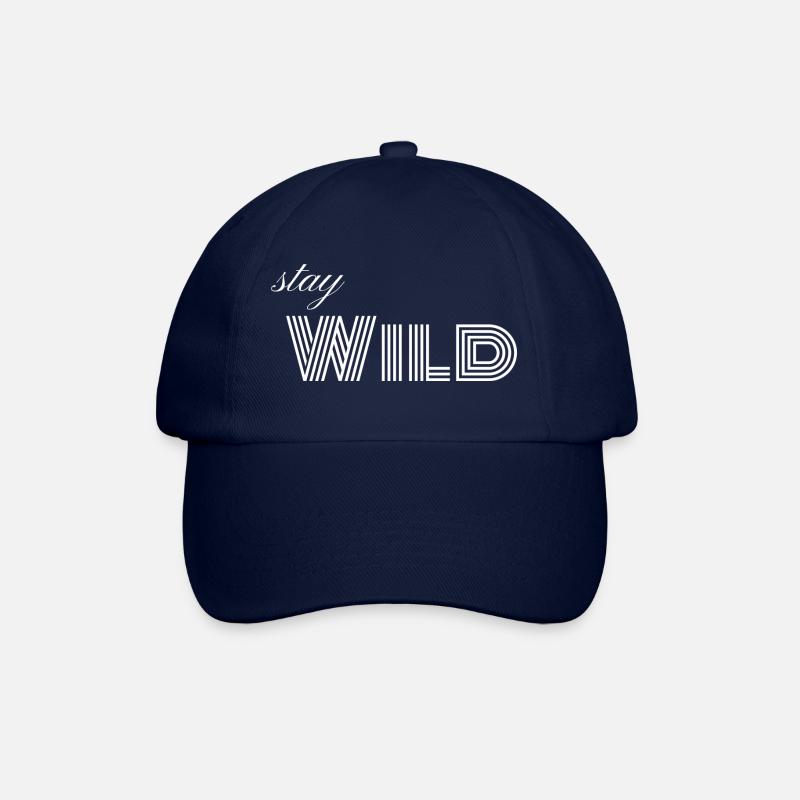 Stay WILD - Baseball Cap - blue/blue