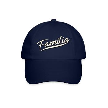 famille amour fête parents chemise familia gang capuche - Casquette classique - bleu/bleu - Devant
