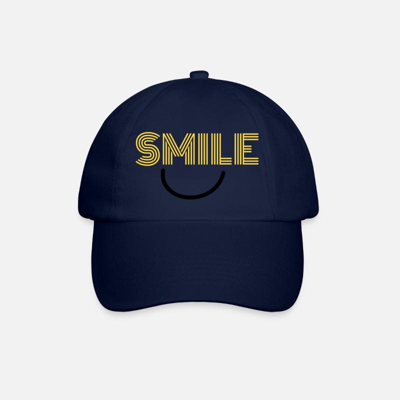 SMILE - Baseballkappe - Blau/Blau