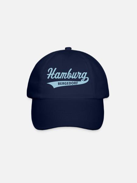 Hamburg Bergedorf (Bergedorfer / Bergedorferin) - Baseballkappe - Blau/Blau