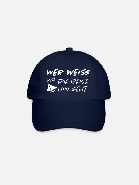 segeln Sprüche - Baseballkappe - Blau/Blau