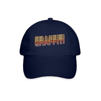 Graffiti Retro - Baseballkappe - Blau/Blau - Vorne