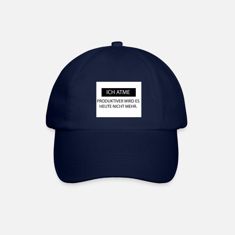 Ich Atme - Baseballkappe - Blau/Blau
