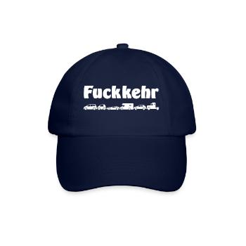 Fuckkehr - Scheiß-Verkehr - Baseballkappe - Blau/Blau - Vorne