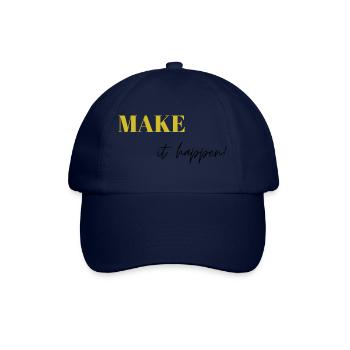 Make it happen - Baseball Cap - blue/blue - Front
