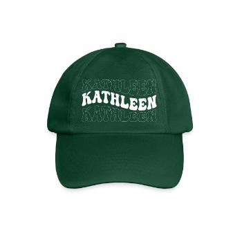 Drôle Kathleen Groovy 4 Hommes Femmes Cool Kathleen - Casquette classique - vert bouteille - Devant