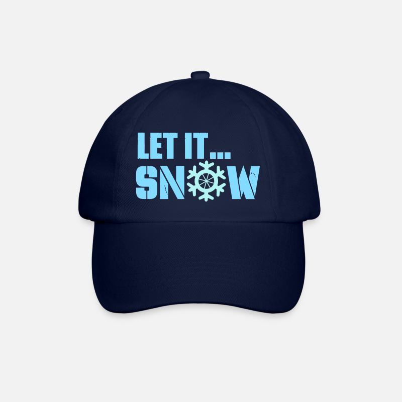 let it snow - Baseballkappe - Blau/Blau