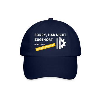 Sorry hab nicht zugehört ging es um Ingenieurwesen - Baseballkappe - Blau/Blau - Vorne