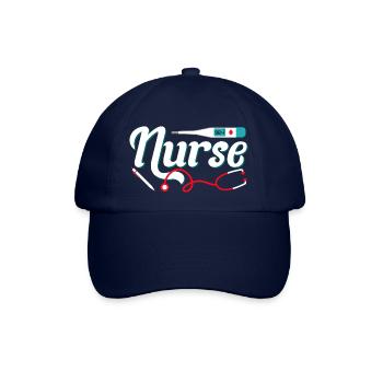 Pflegekraft Krankenpflege Krankenschwester - Baseballkappe - Blau/Blau - Vorne