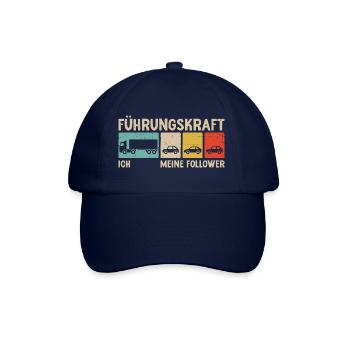 LKW Fahrer Führungskraft Meine Follower Fernfahrer - Baseballkappe - Blau/Blau - Vorne