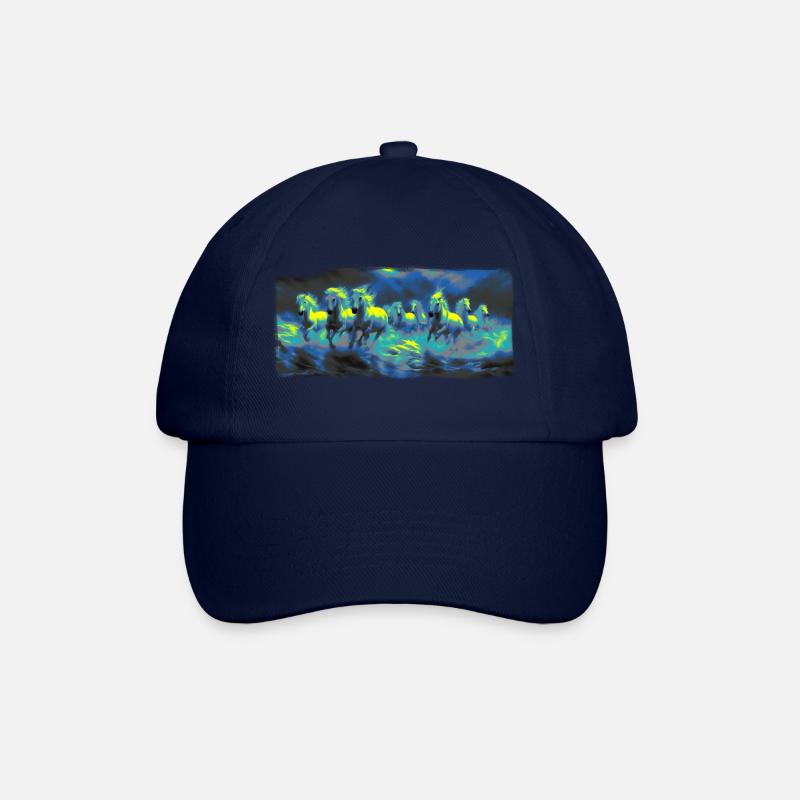 Chevaux Sauvages - Casquette classique - bleu/bleu