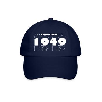 Vintage Retro Best of 1949, zur Feier des 76-jährigen Bestehens - Baseballkappe - Blau/Blau - Vorne