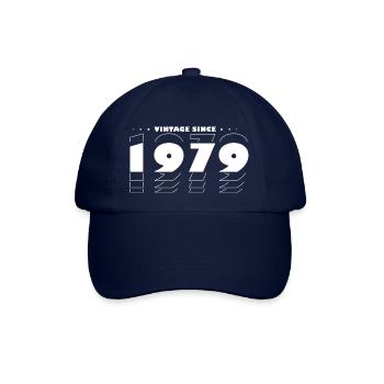 Vintage Retro Best of 1979, zur Feier des 46-jährigen Bestehens - Baseballkappe - Blau/Blau - Vorne