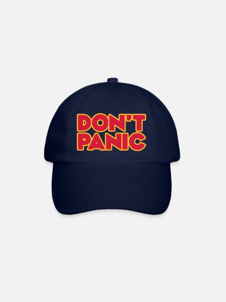 Don't Panic 2zeilig - Baseballkappe - Blau/Blau