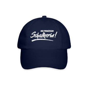 Nix Prinzessin Schalkerin! Geschenkidee - Baseballkappe - Blau/Blau - Vorne