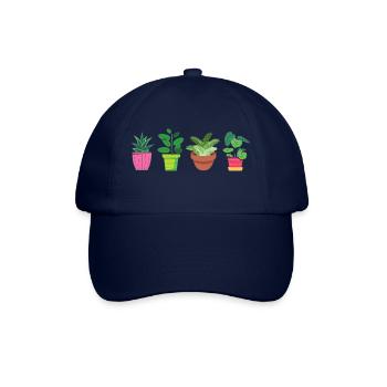 Fleurs - Casquette classique - bleu/bleu - Devant