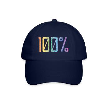 100 % - Casquette classique - bleu/bleu - Devant