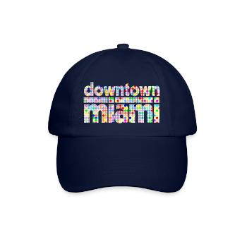 Downtown Miami Dots Stil - Baseballkappe - Blau/Blau - Vorne